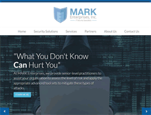 Tablet Screenshot of mark-ent.com